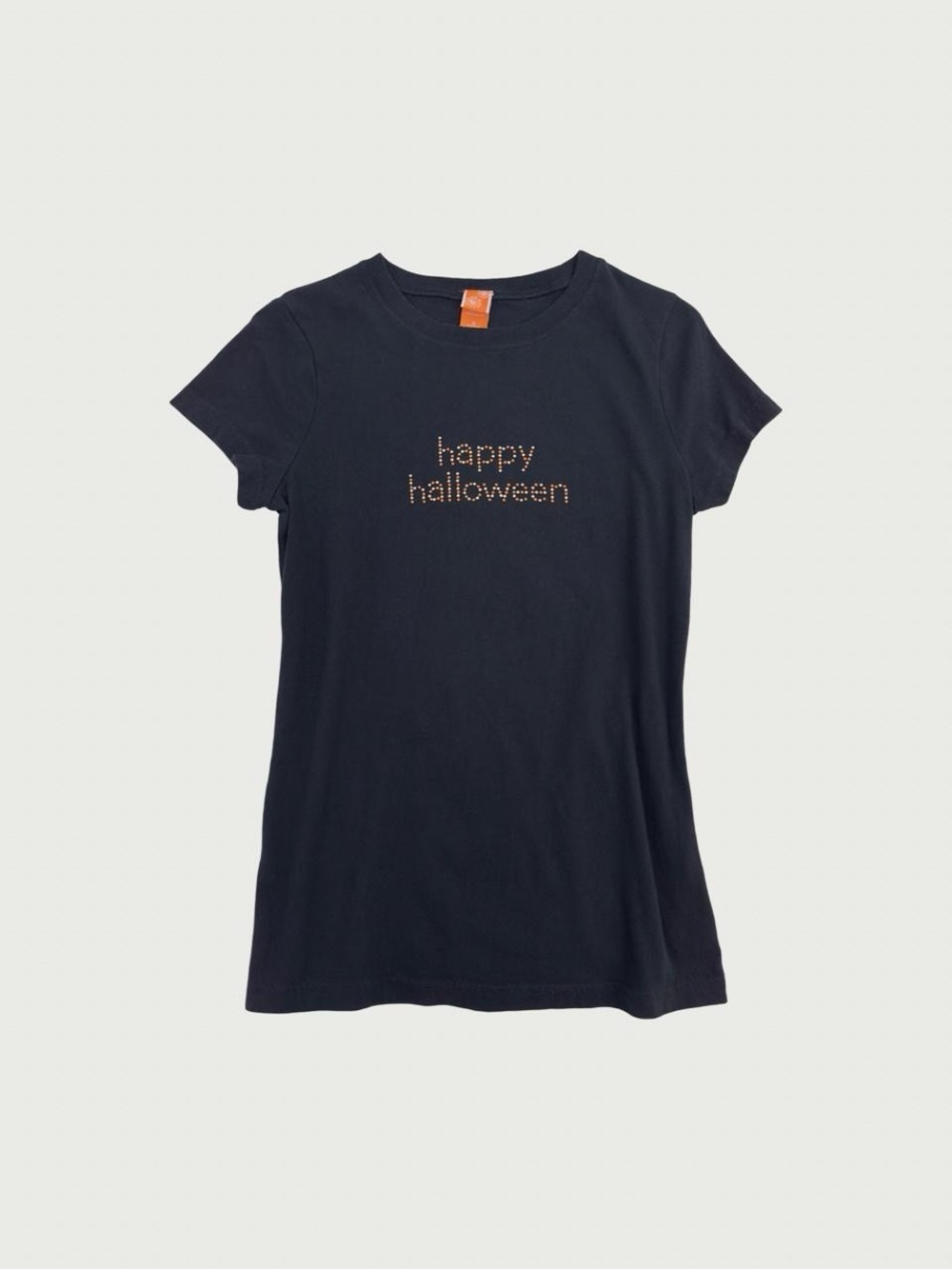 Happy Halloween Bedazzled Baby Tee